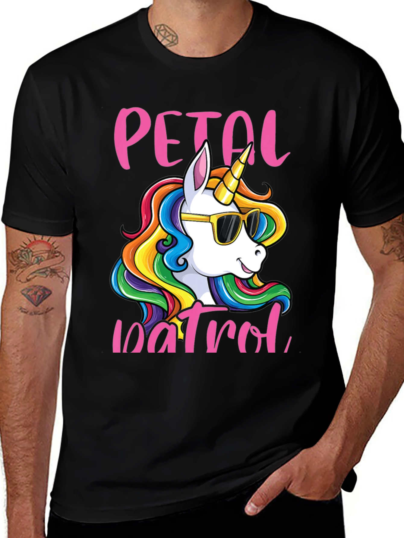 Petal Patrol Unicorn Graphic Tee