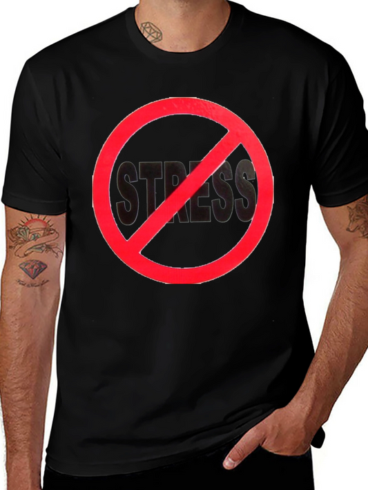 No Stress Black T-Shirt