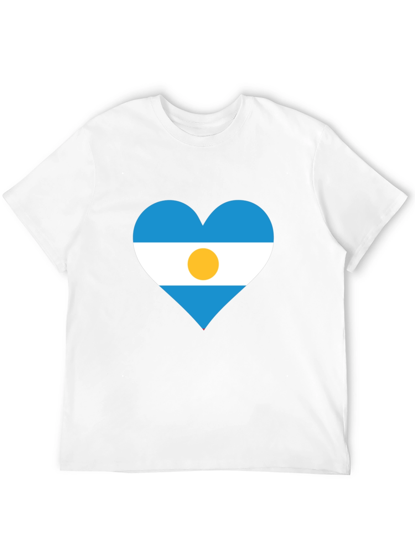 Argentina Heart Flag T-Shirt - Show Your Pride!