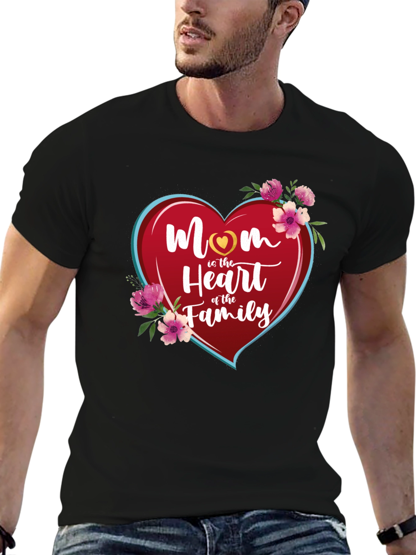Mom Heart of the Family Graphic Tee
