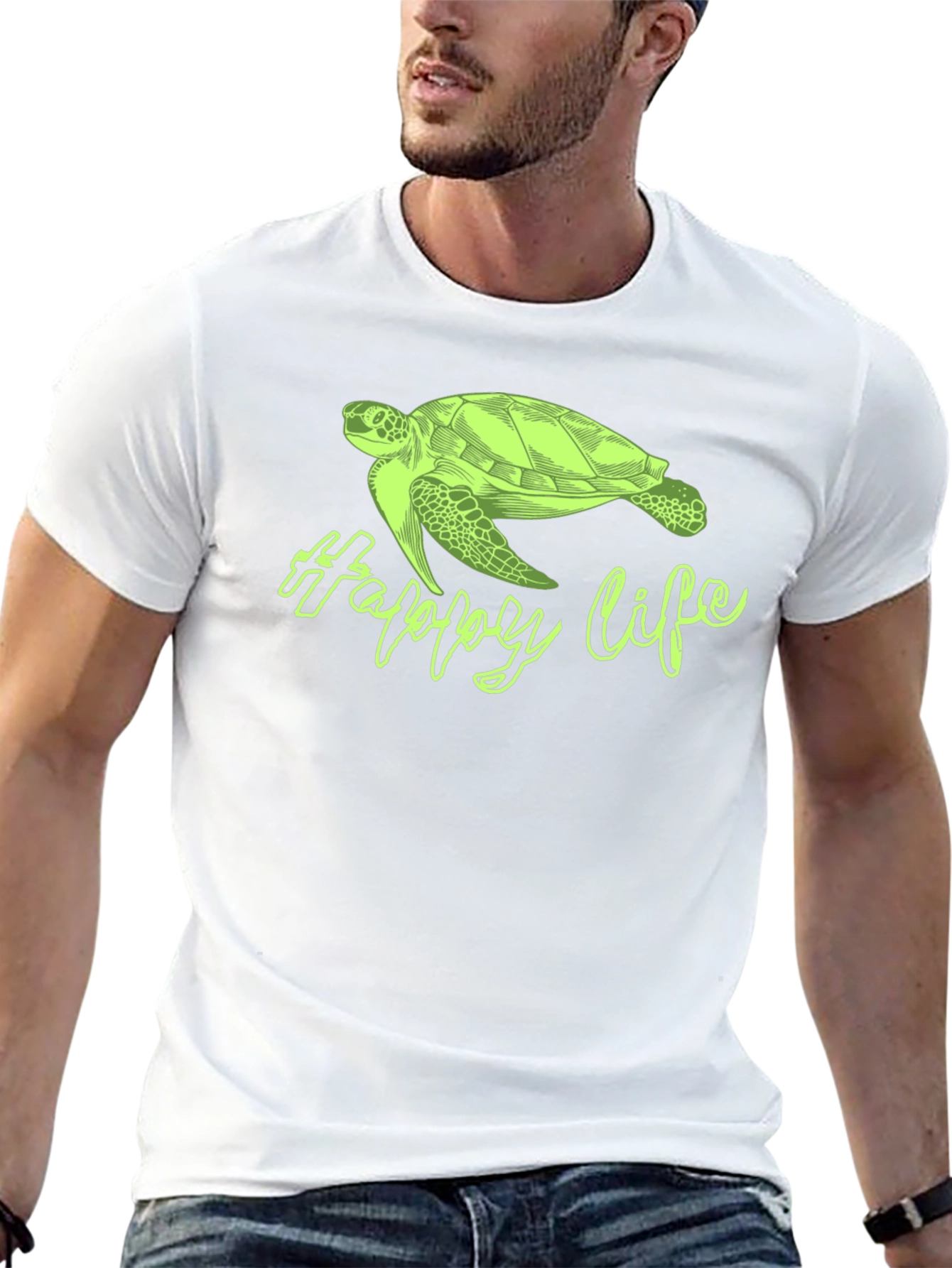Happy Life Turtle T-Shirt - Relaxed Fit