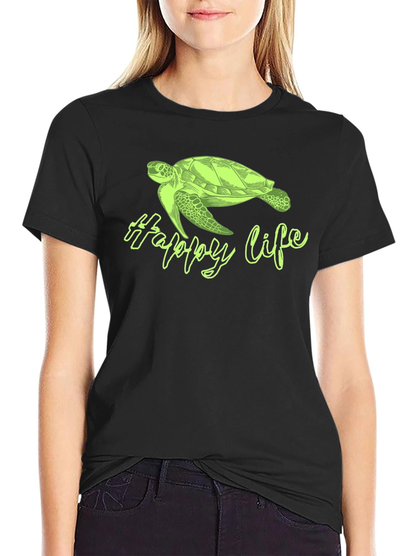 Happy Life Turtle T-Shirt - Relaxed Fit