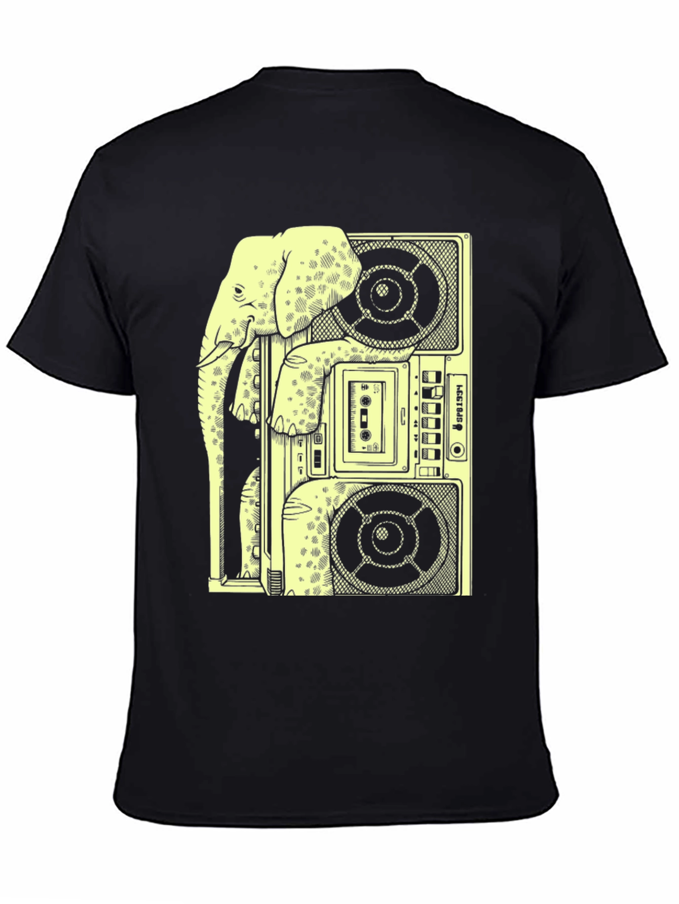 Elephant Boombox Graphic Tee - Cool & Quirky!