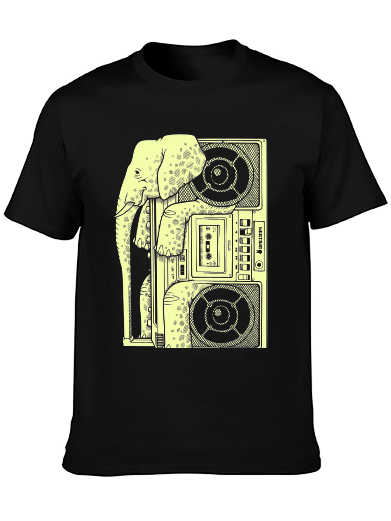 Elephant Boombox Graphic Tee - Cool & Quirky!