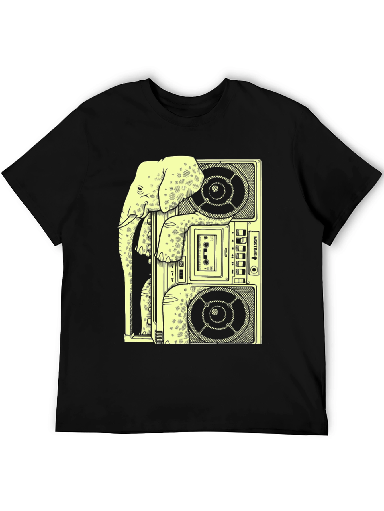 Elephant Boombox Graphic Tee - Cool & Quirky!
