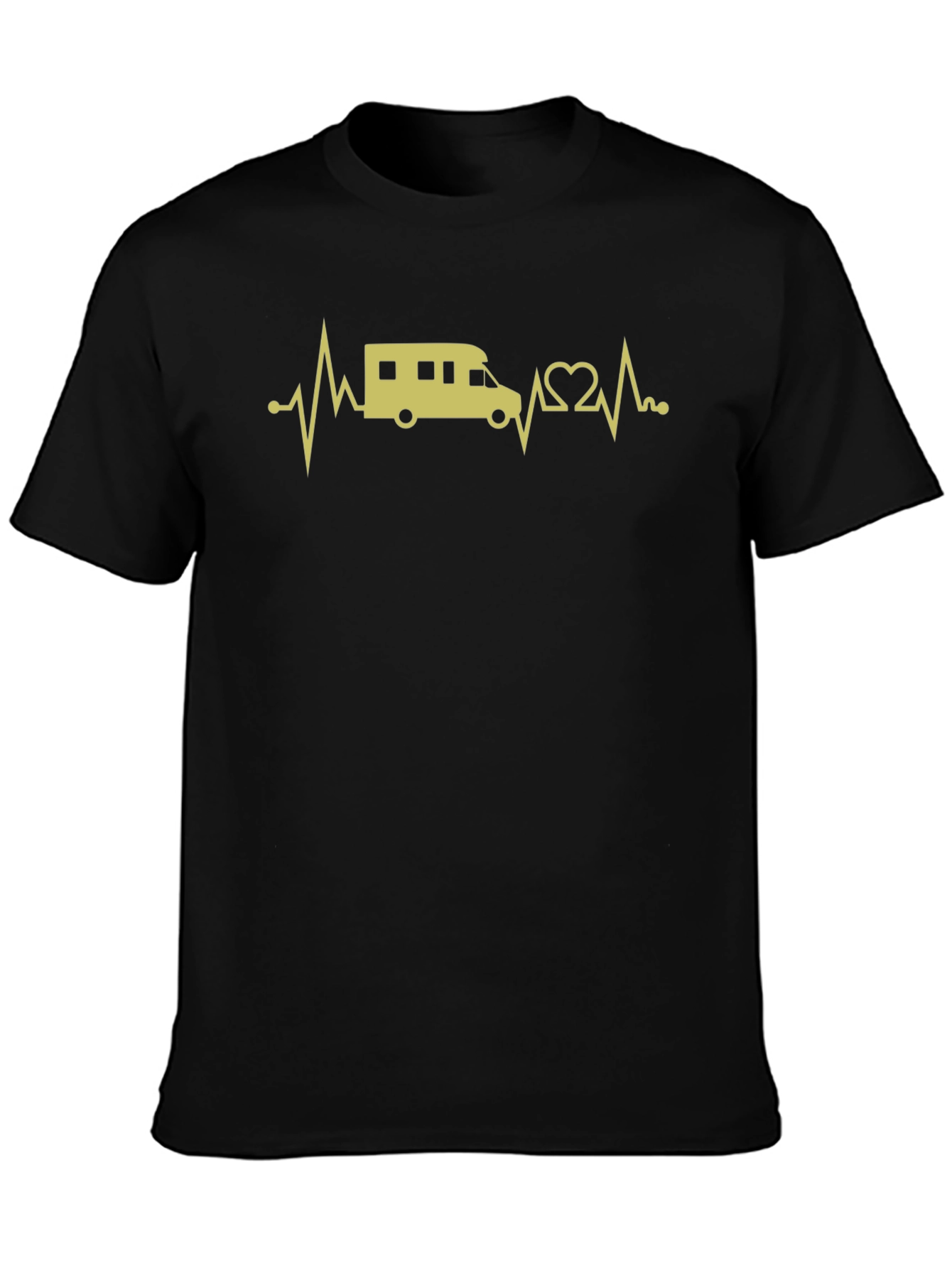 RV Heartbeat T-Shirt - Black Graphic Tee
