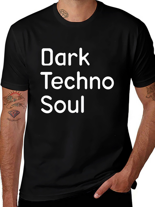 Dark Techno Soul Graphic Tee - Stylish Music Shirt