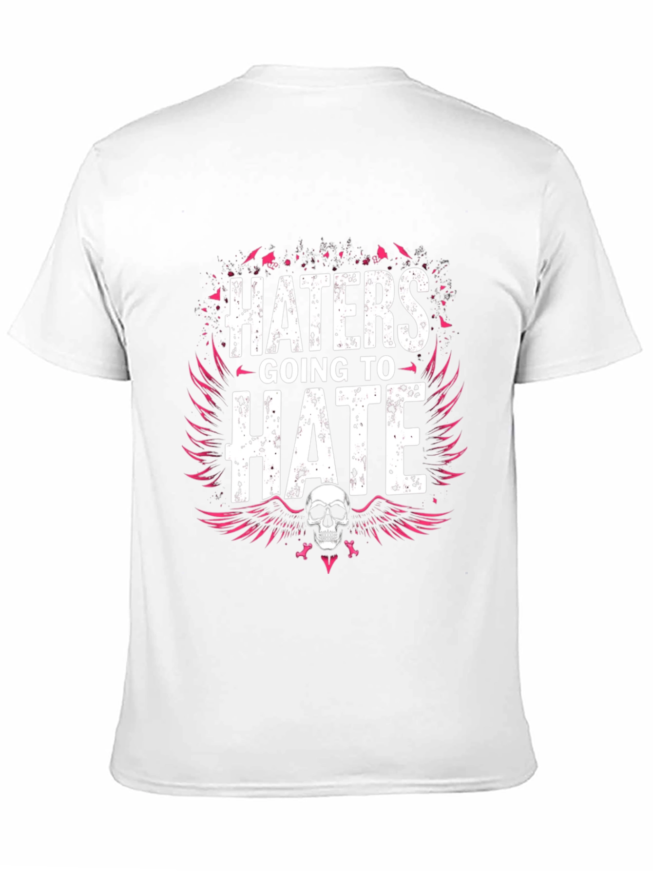 Haters Going to Hate Graphic Tee - Skull Design