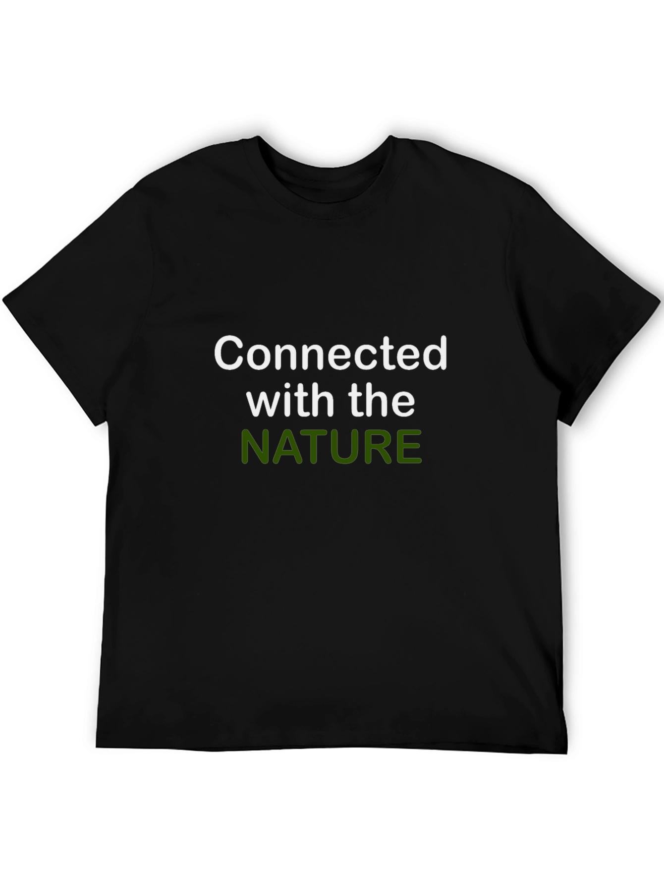 Connected with Nature Black T-Shirt