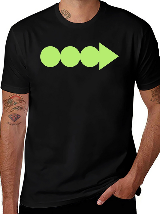 Funky Graphic Tee - Circles and Arrow Design!