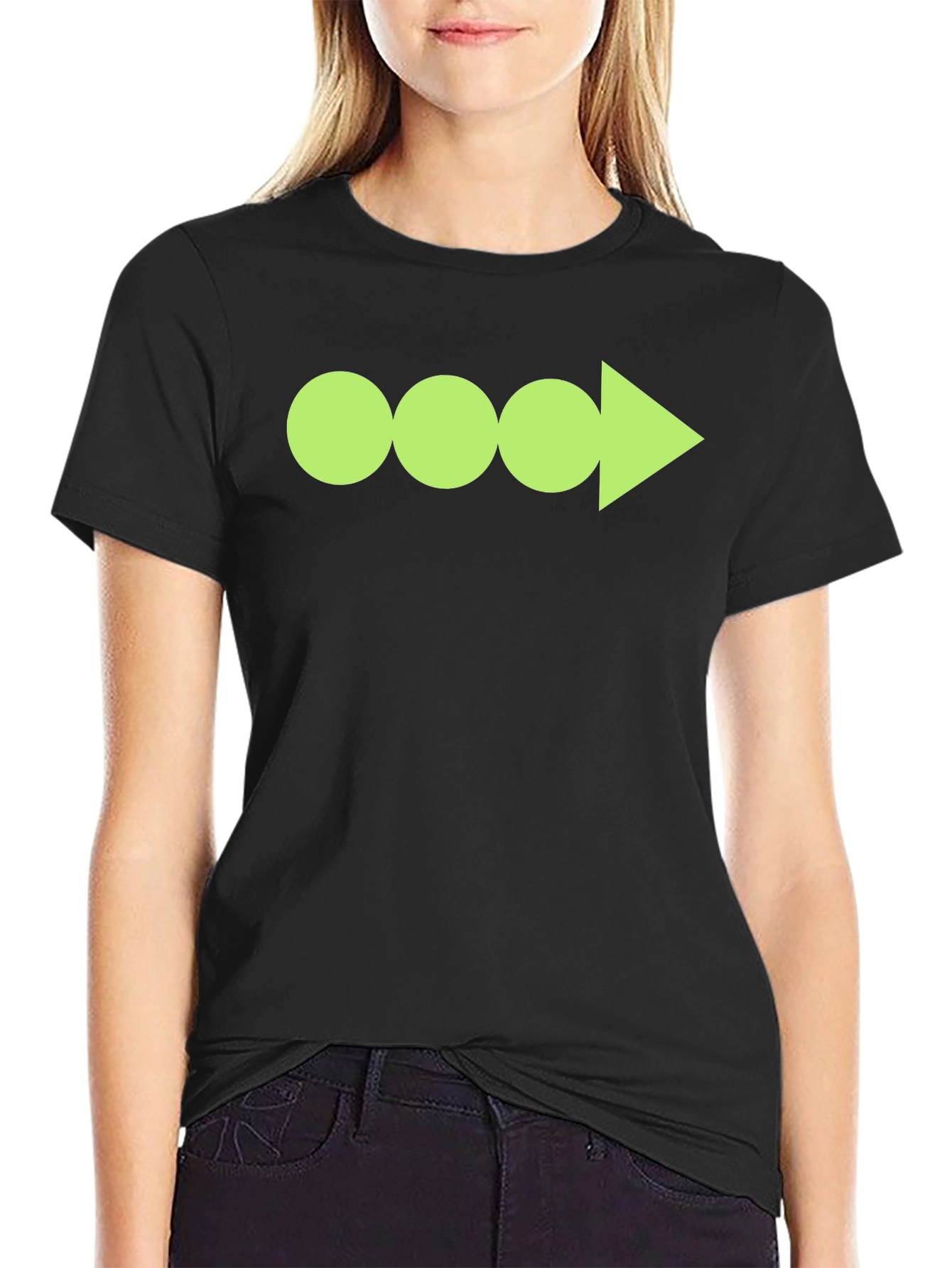 Funky Graphic Tee - Circles and Arrow Design!