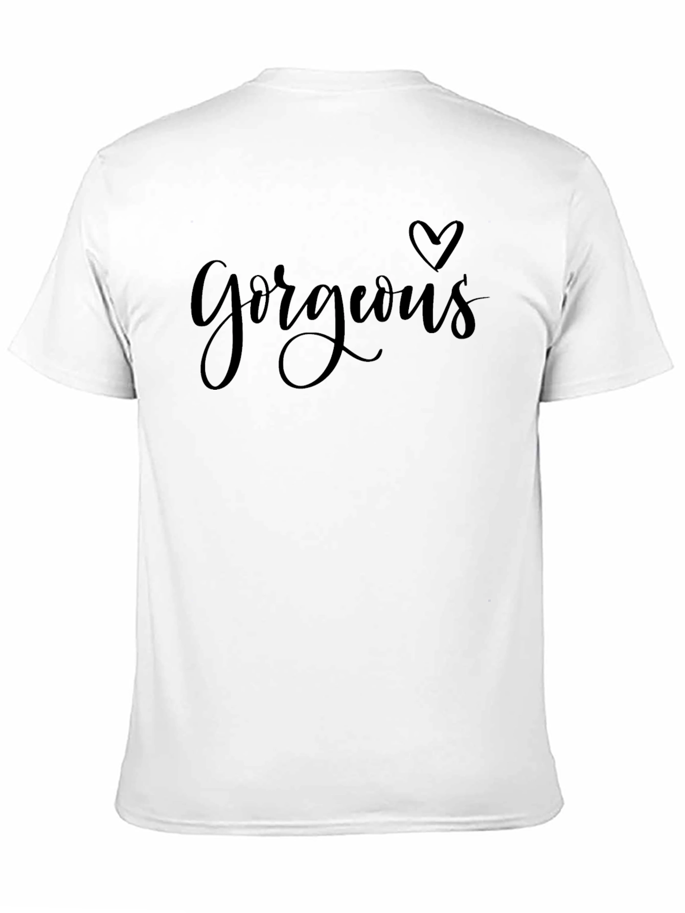 Gorgeous Heart Graphic Black T-Shirt