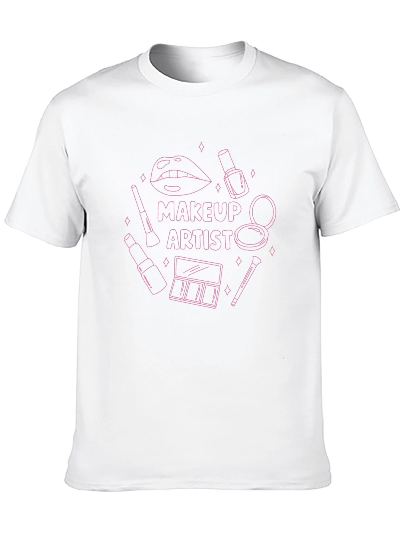 Makeup Artist Graphic Tee - Black