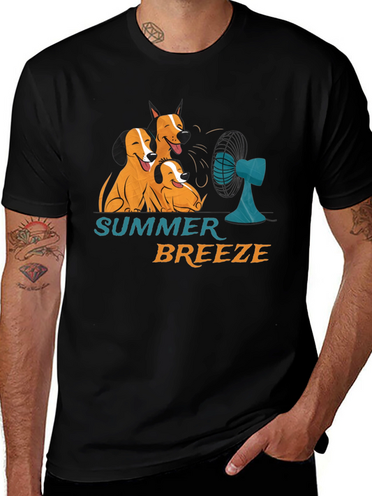 Summer Breeze Dog Graphic T-Shirt