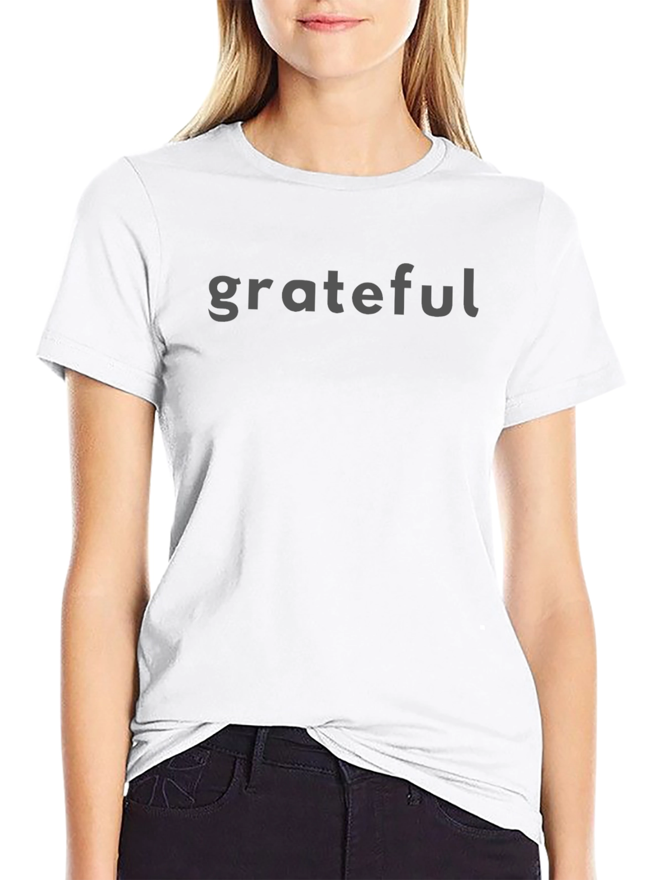 Grateful Black Crew Neck T-Shirt