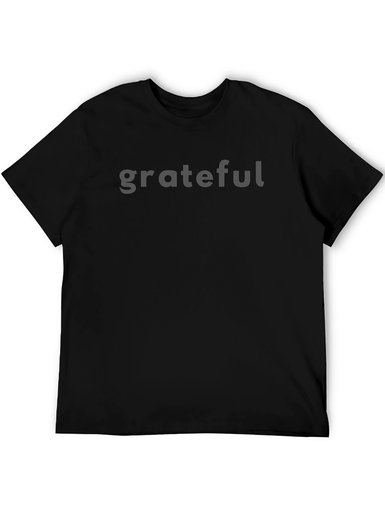 Grateful Black Crew Neck T-Shirt