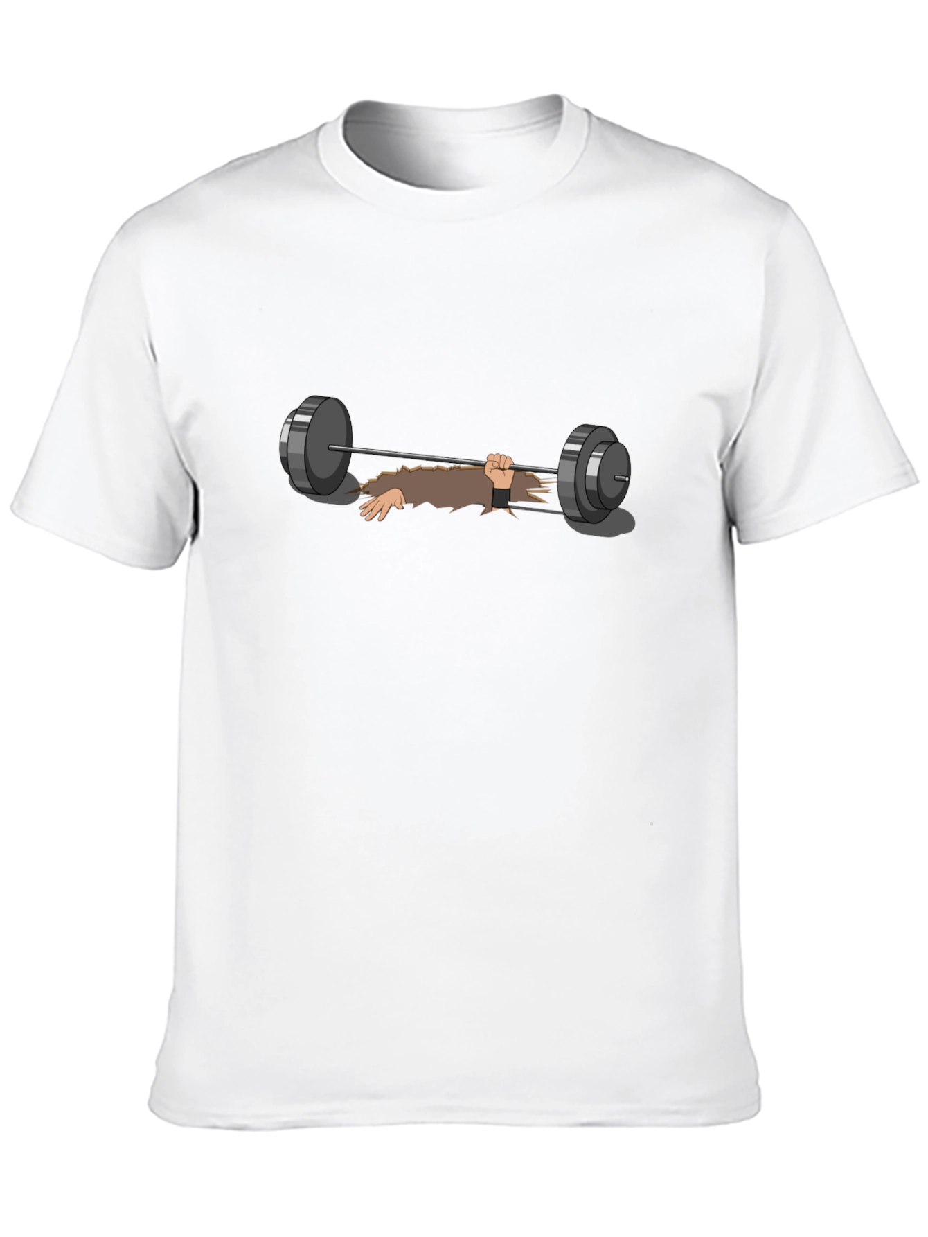 Weightlifting Zombie Graphic Tee - Black