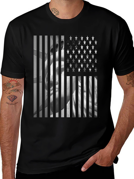 American Flag Statue T-Shirt