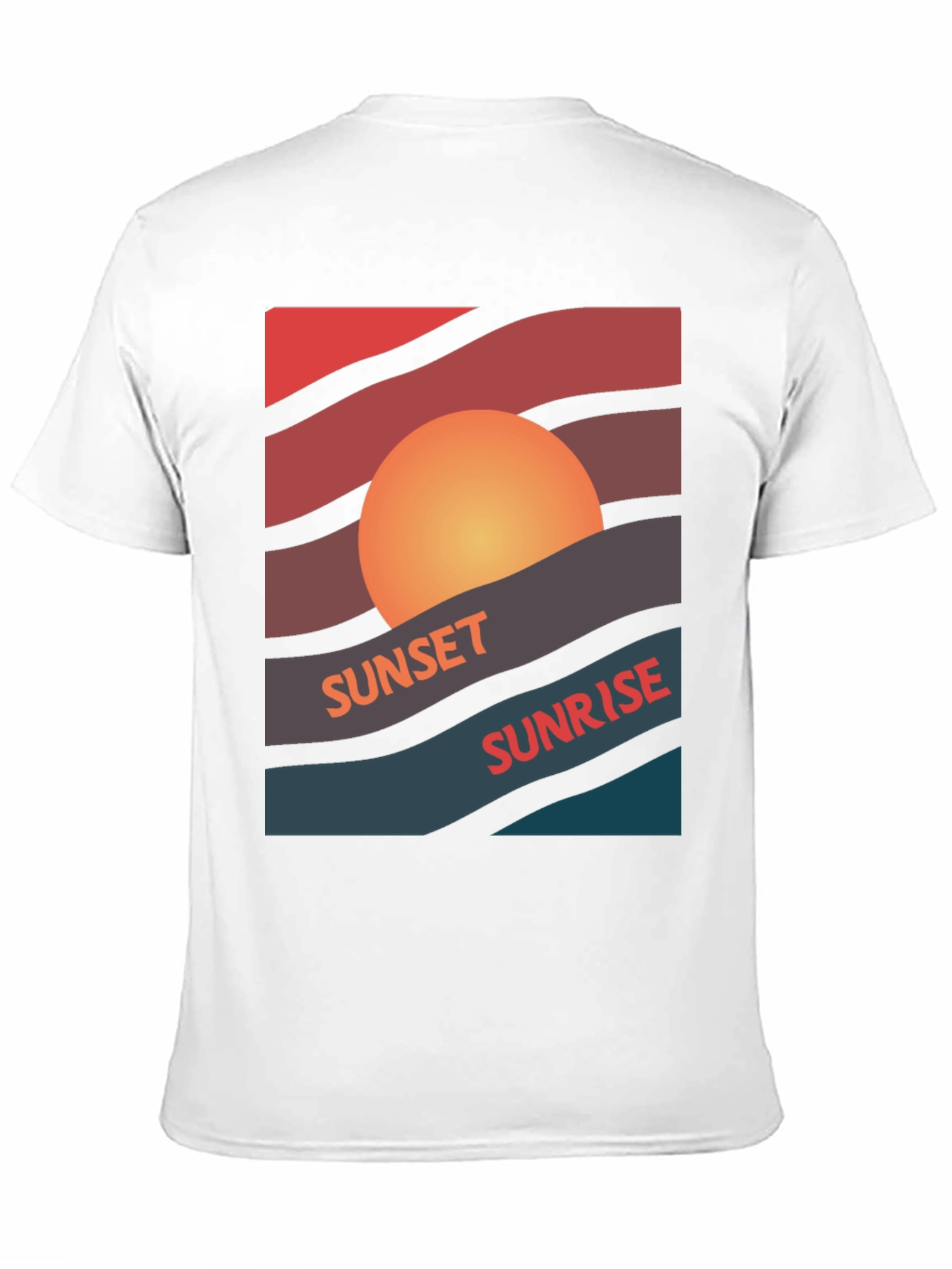 Sunset Sunrise Graphic Tee - Retro Style