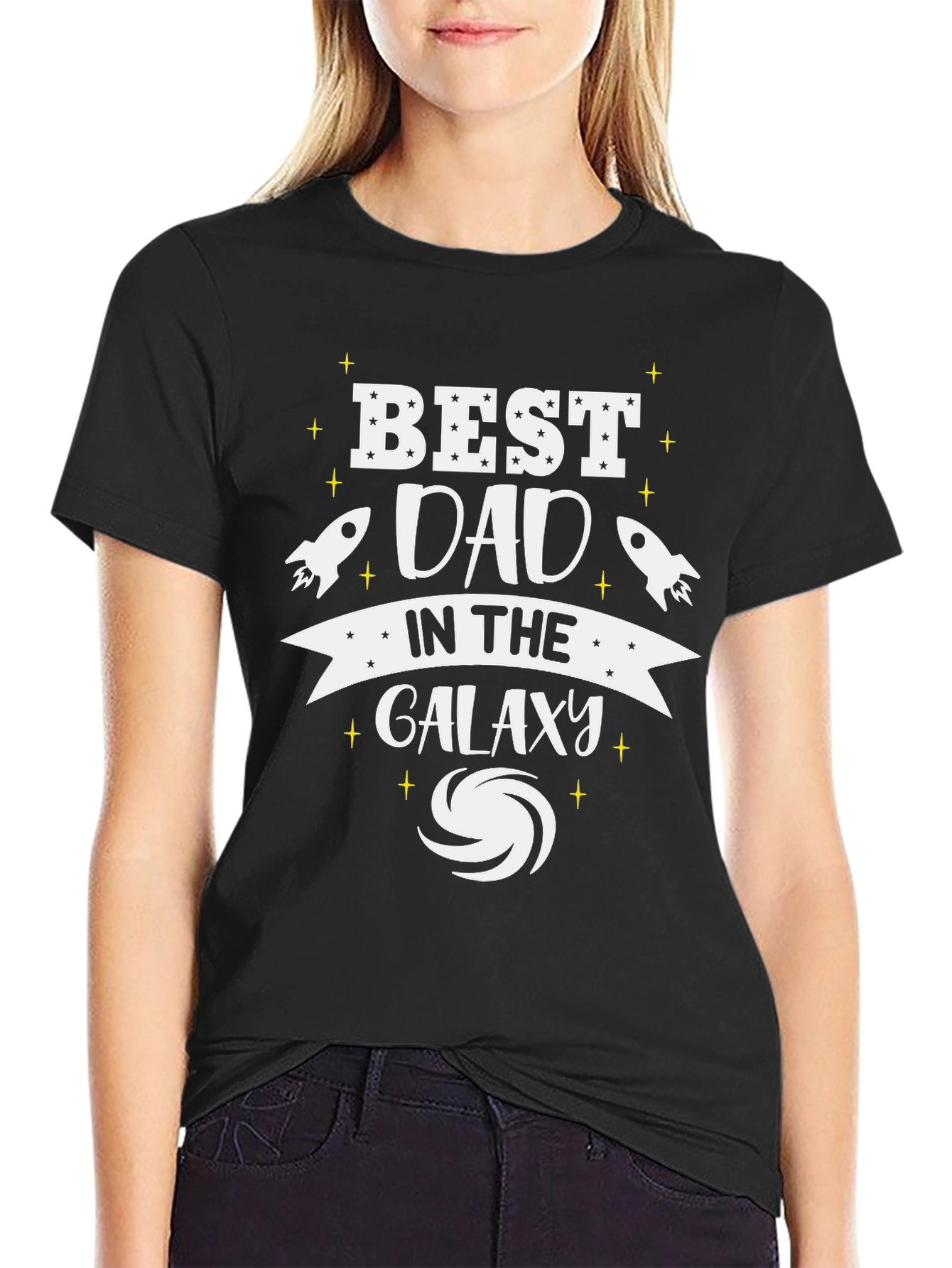 Best Dad in the Galaxy T-Shirt Fathers Day Gift