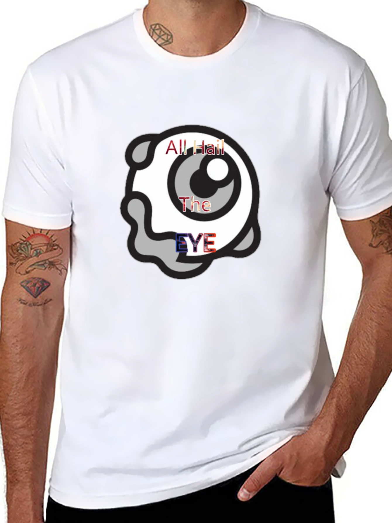 All Hail The Eye T-Shirt - Black Graphic Tee