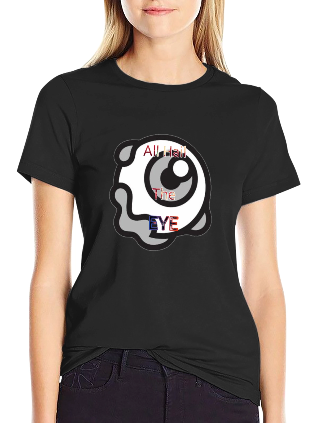 All Hail The Eye T-Shirt - Black Graphic Tee