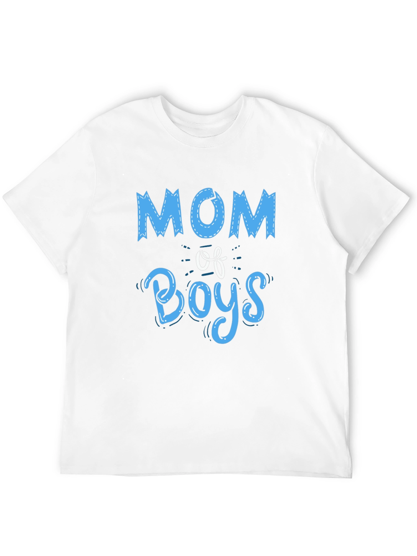 Mom of Boys Graphic Tee - Black Crewneck