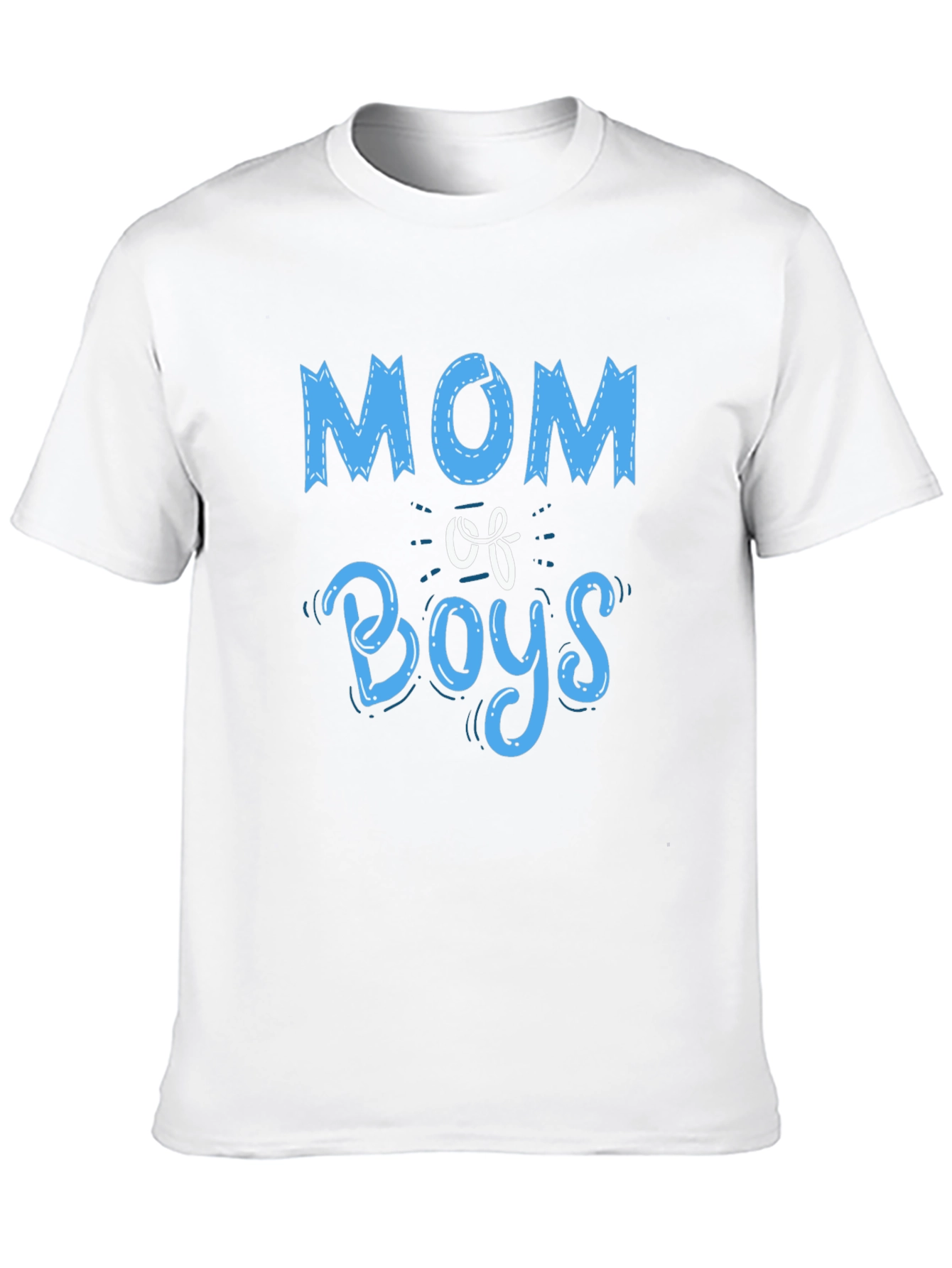 Mom of Boys Graphic Tee - Black Crewneck