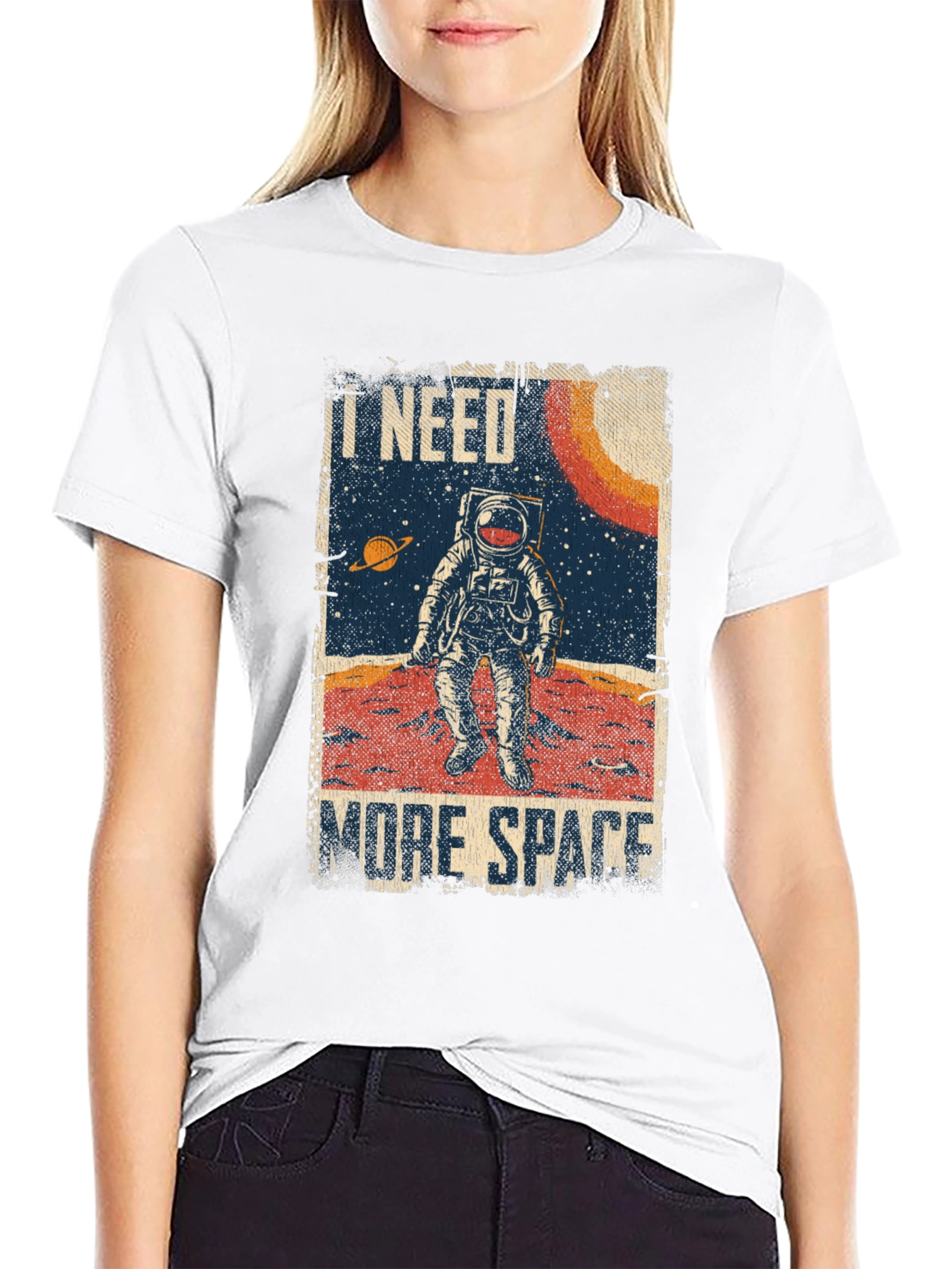 I Need More Space Astronaut Graphic T-Shirt