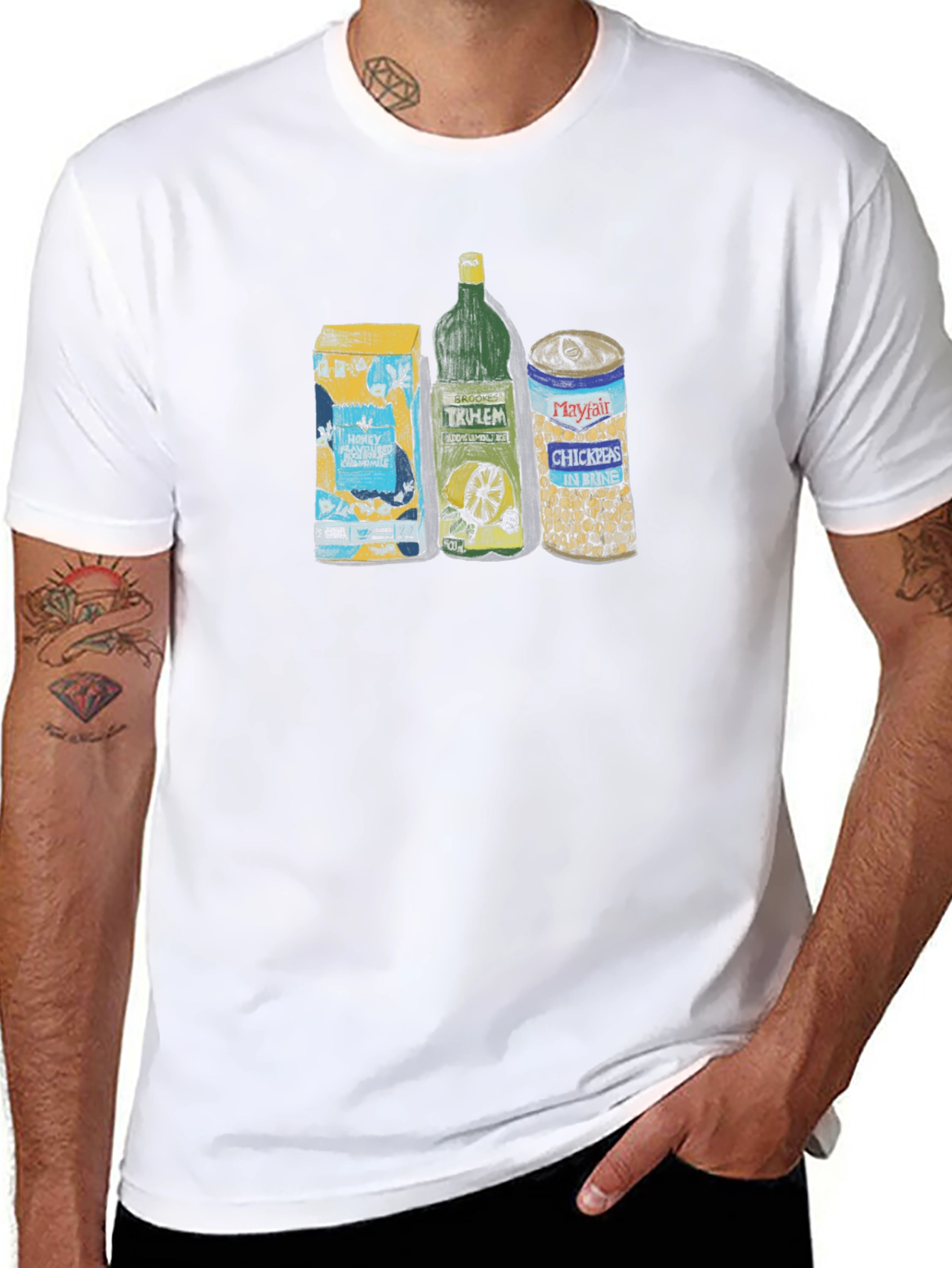 Novelty Graphic T-Shirt: Food Still Life