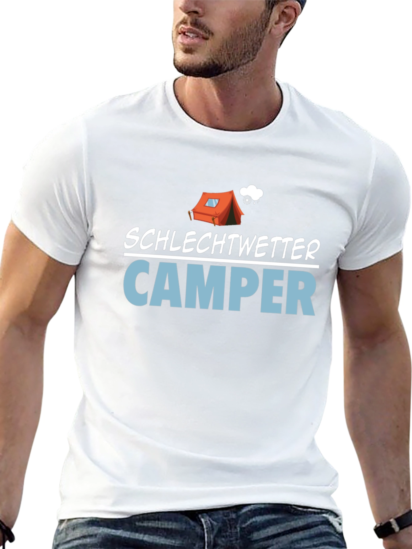 Bad Weather Camper T-Shirt - Camping Humor