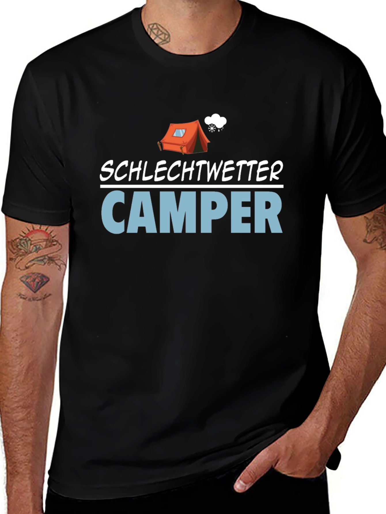 Bad Weather Camper T-Shirt - Camping Humor