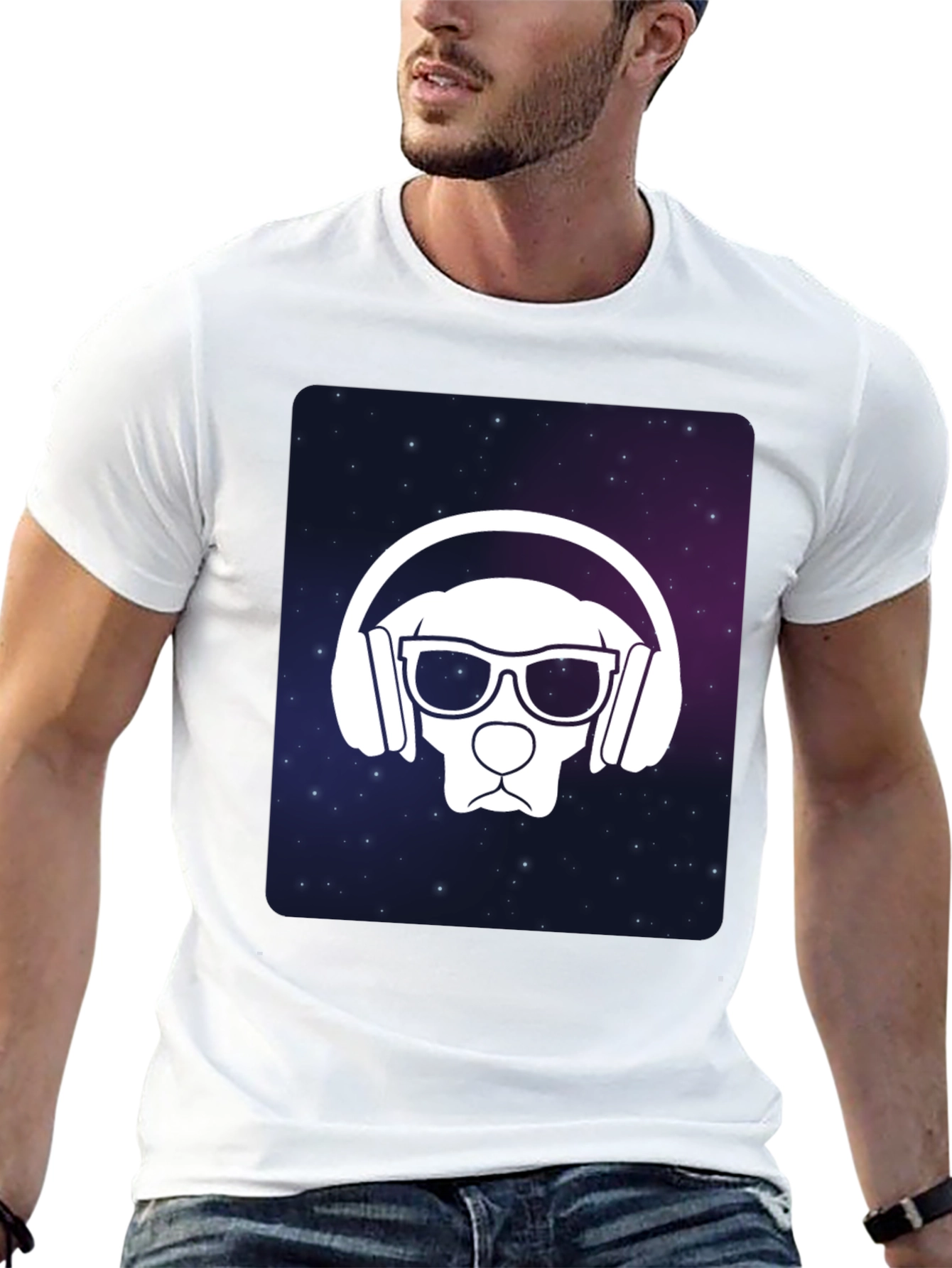Cool Dog DJ Graphic T-Shirt