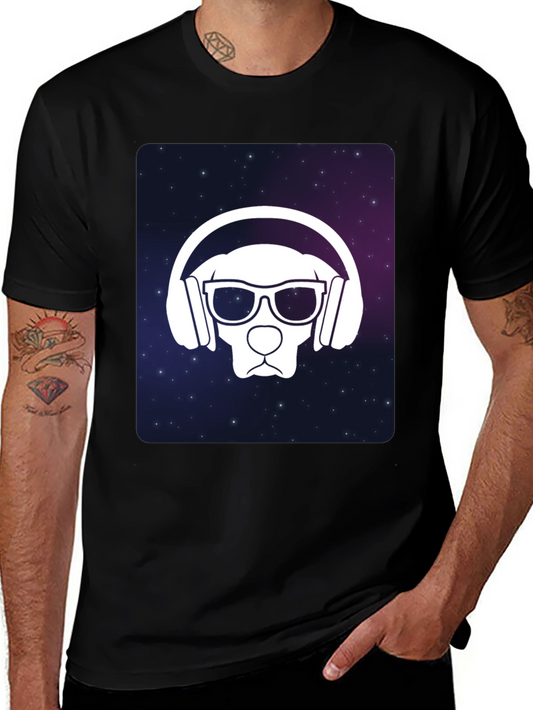Cool Dog DJ Graphic T-Shirt