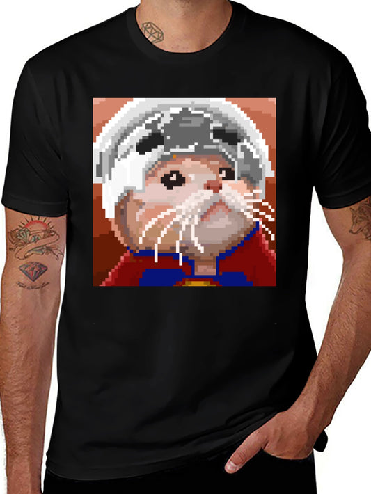Pixel Art Hamster Hero T-Shirt
