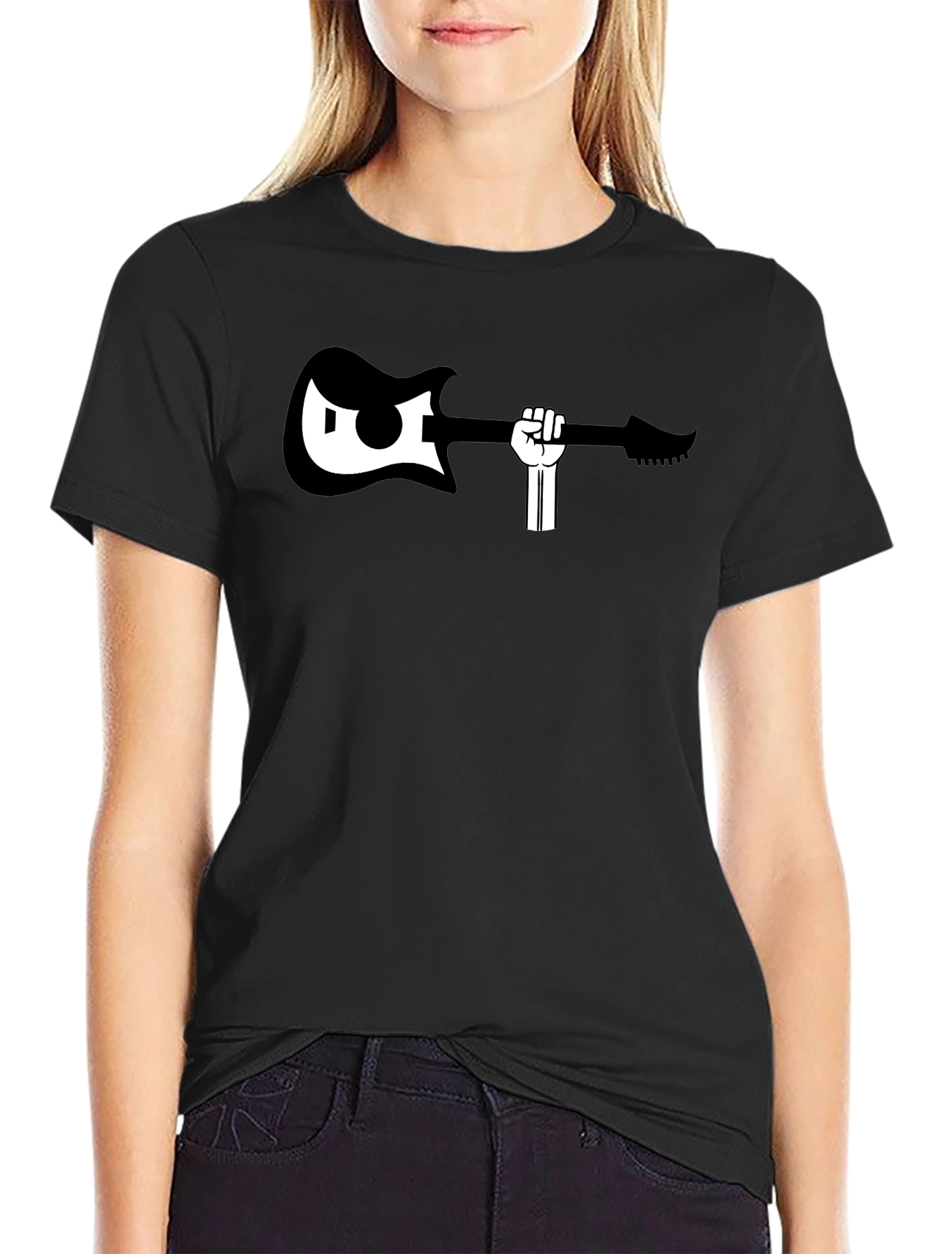 Guitar Power Fist Graphic T-Shirt