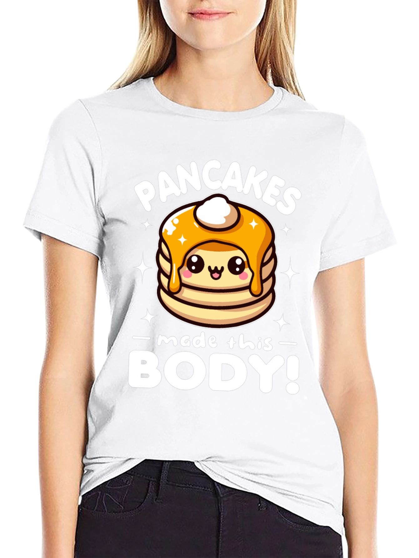 Pancakes Made This Body! Funny T-Shirt