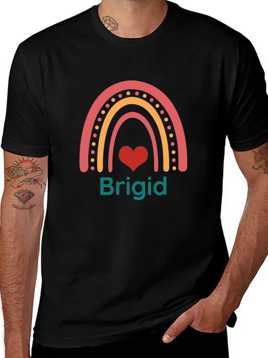 Brigid Rainbow Heart Personalized T-Shirt