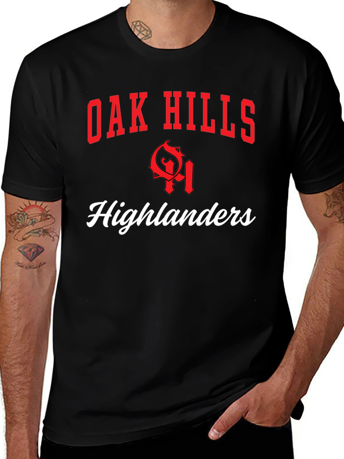 Oak Hills Highlanders Black T-Shirt