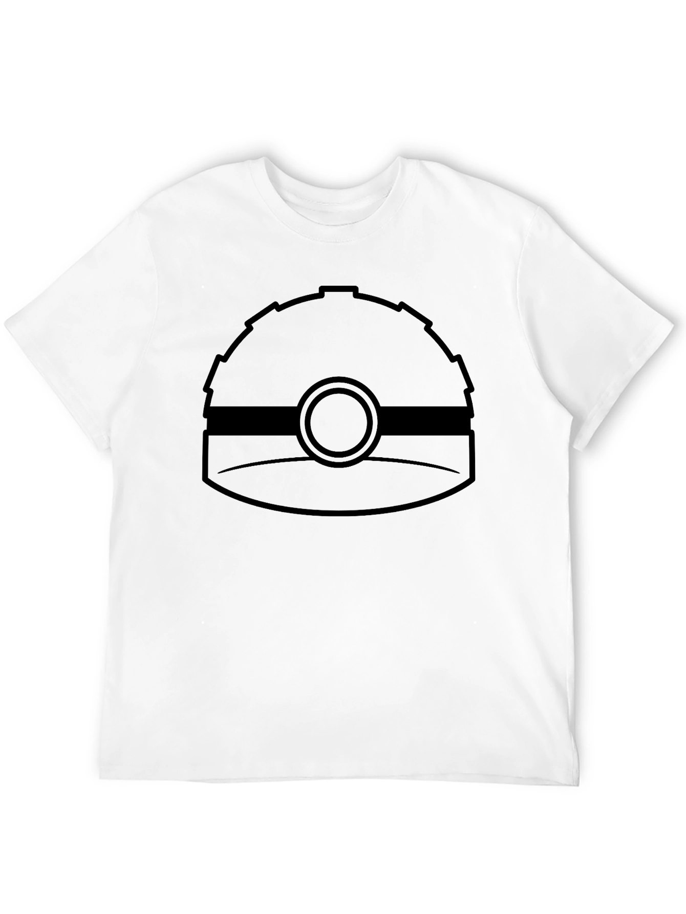 Hard Hat Graphic Tee - Black Crew Neck