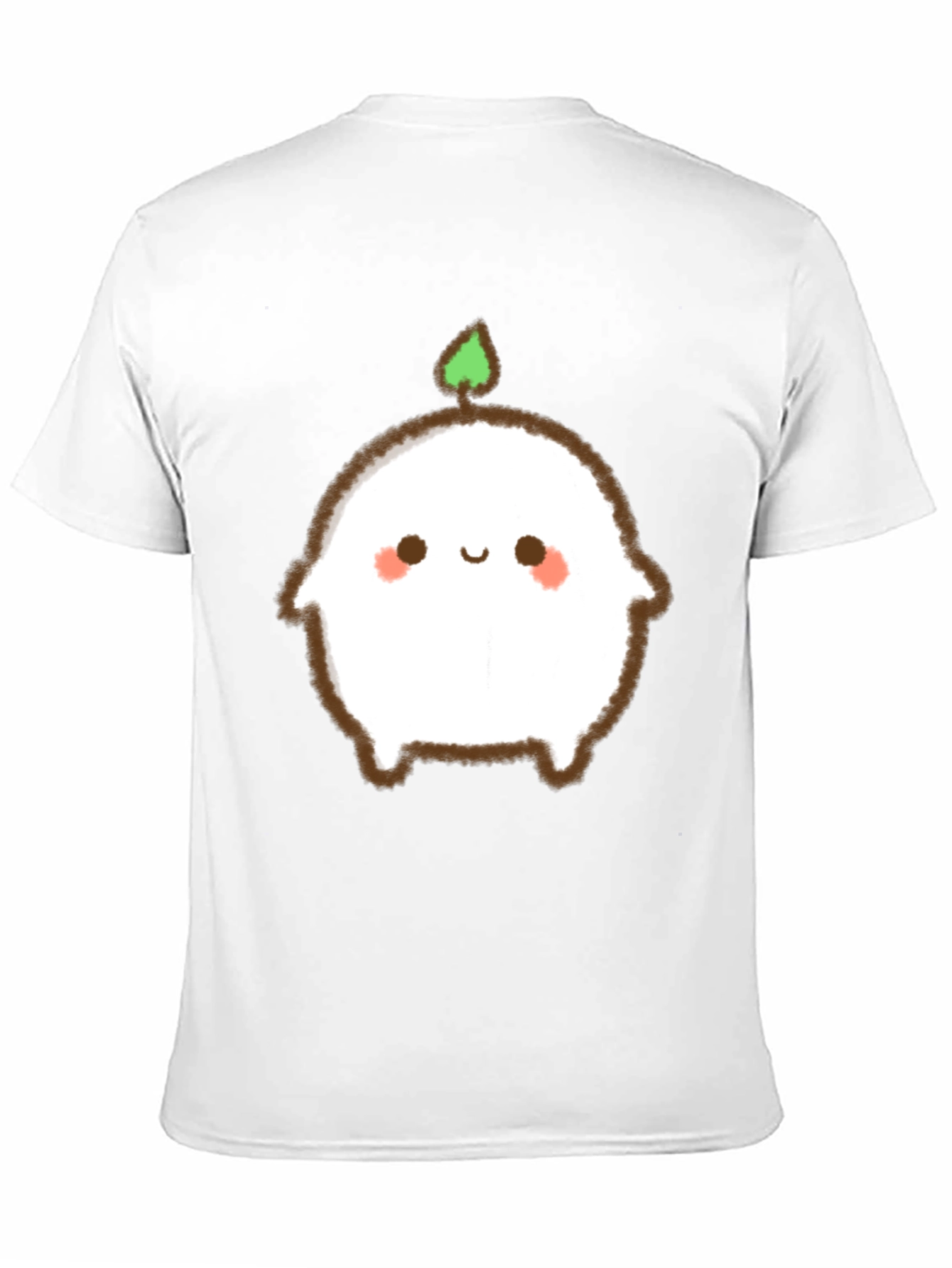 Cute Sprout Character Black T-Shirt