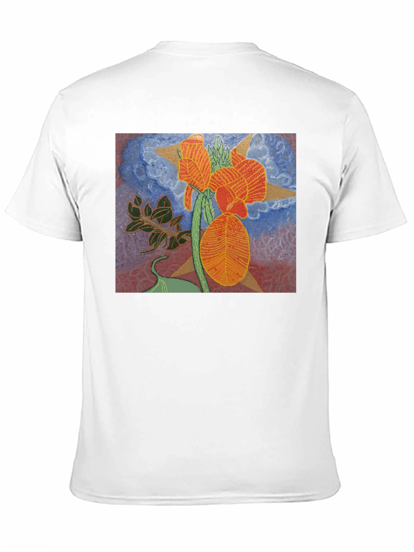 Floral Graphic Tee - Unique Artistic Design
