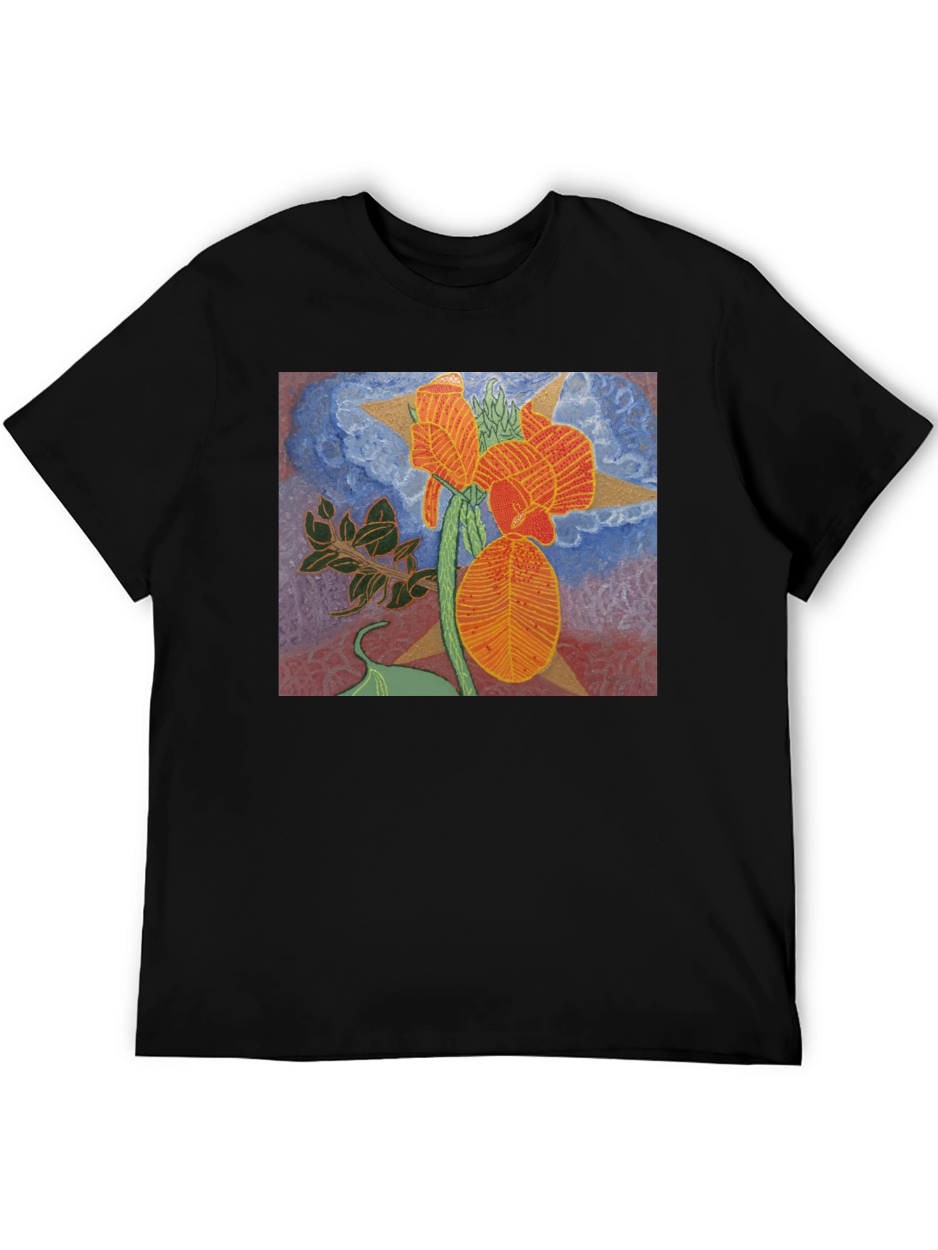Floral Graphic Tee - Unique Artistic Design