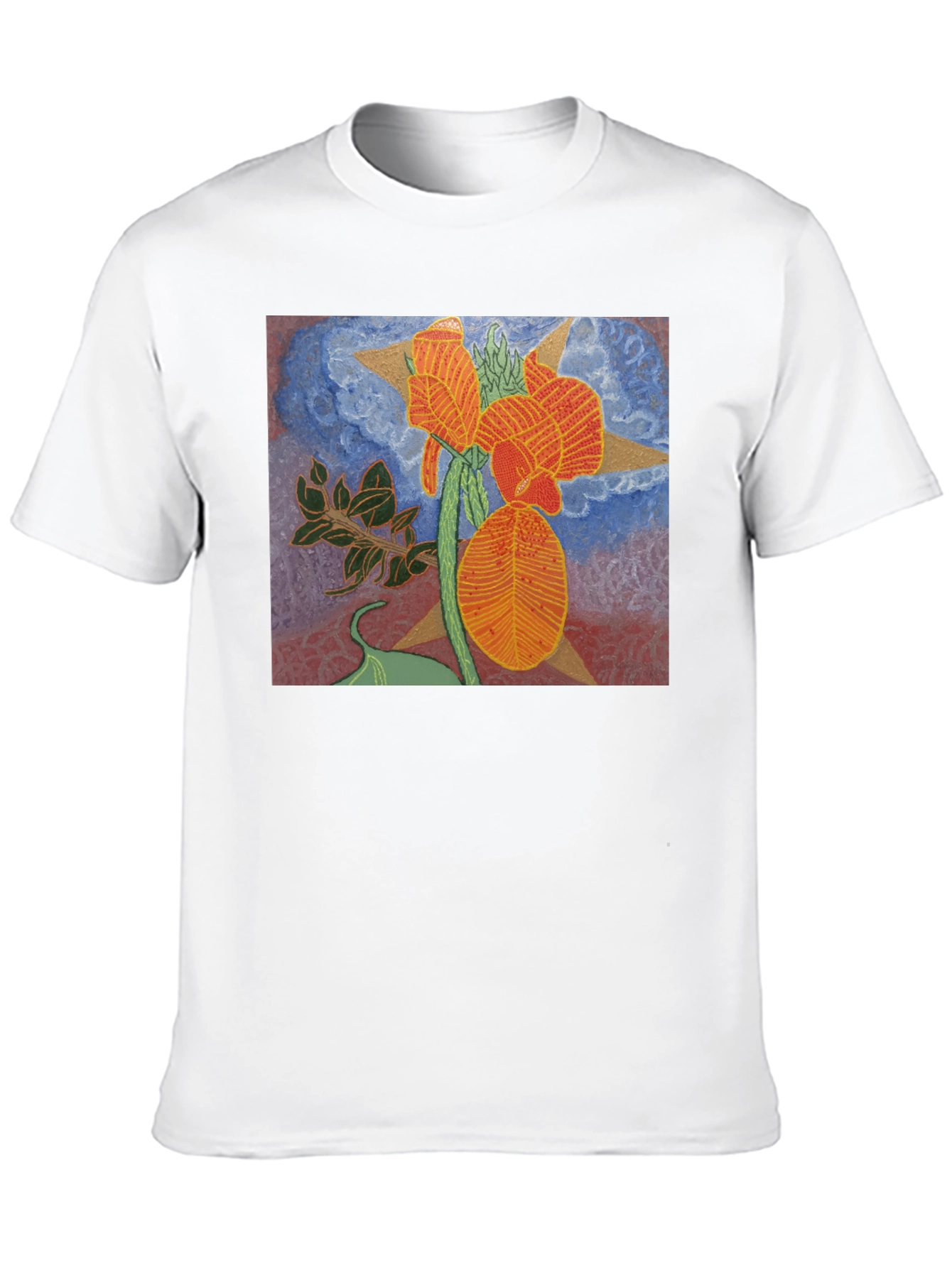 Floral Graphic Tee - Unique Artistic Design
