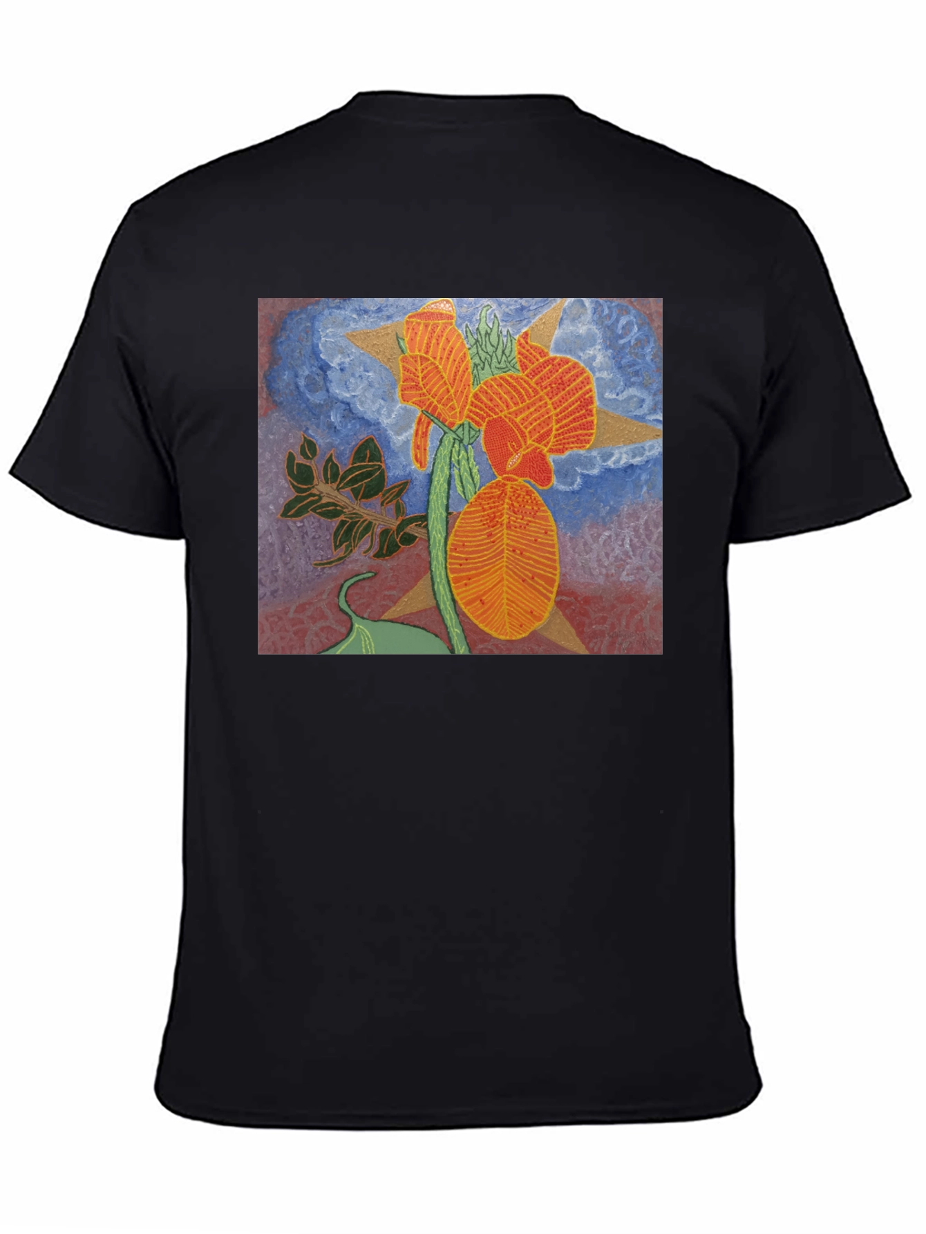 Floral Graphic Tee - Unique Artistic Design
