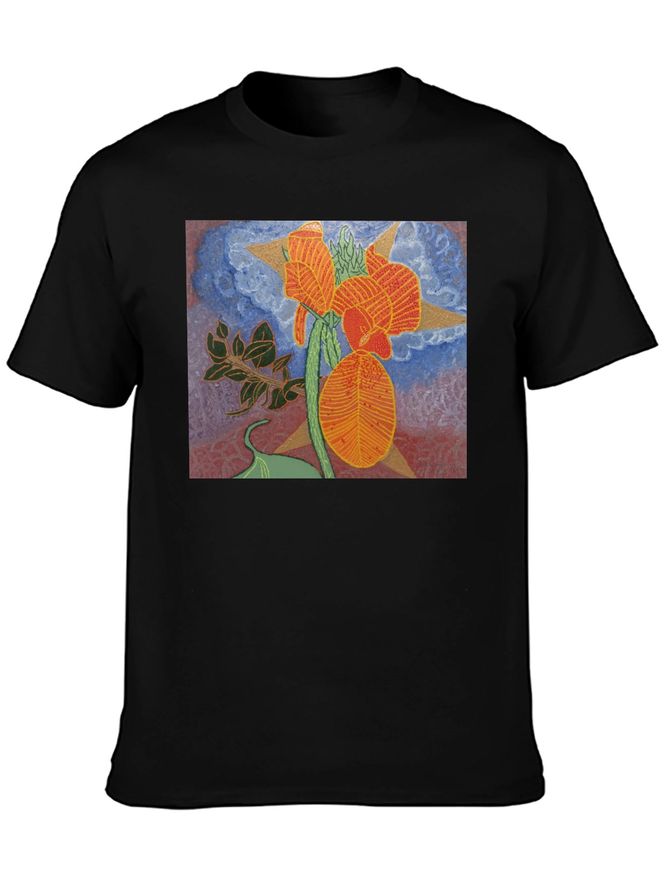 Floral Graphic Tee - Unique Artistic Design