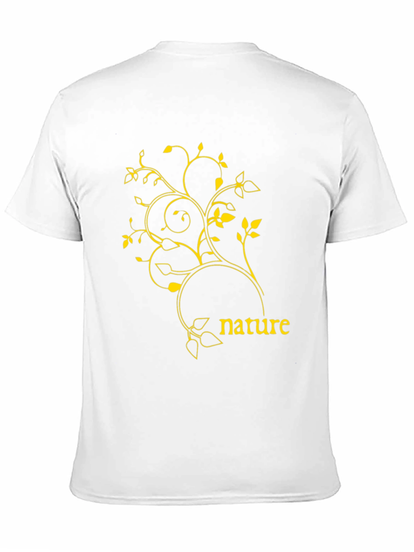 Nature Graphic Tee - Black Casual T-Shirt