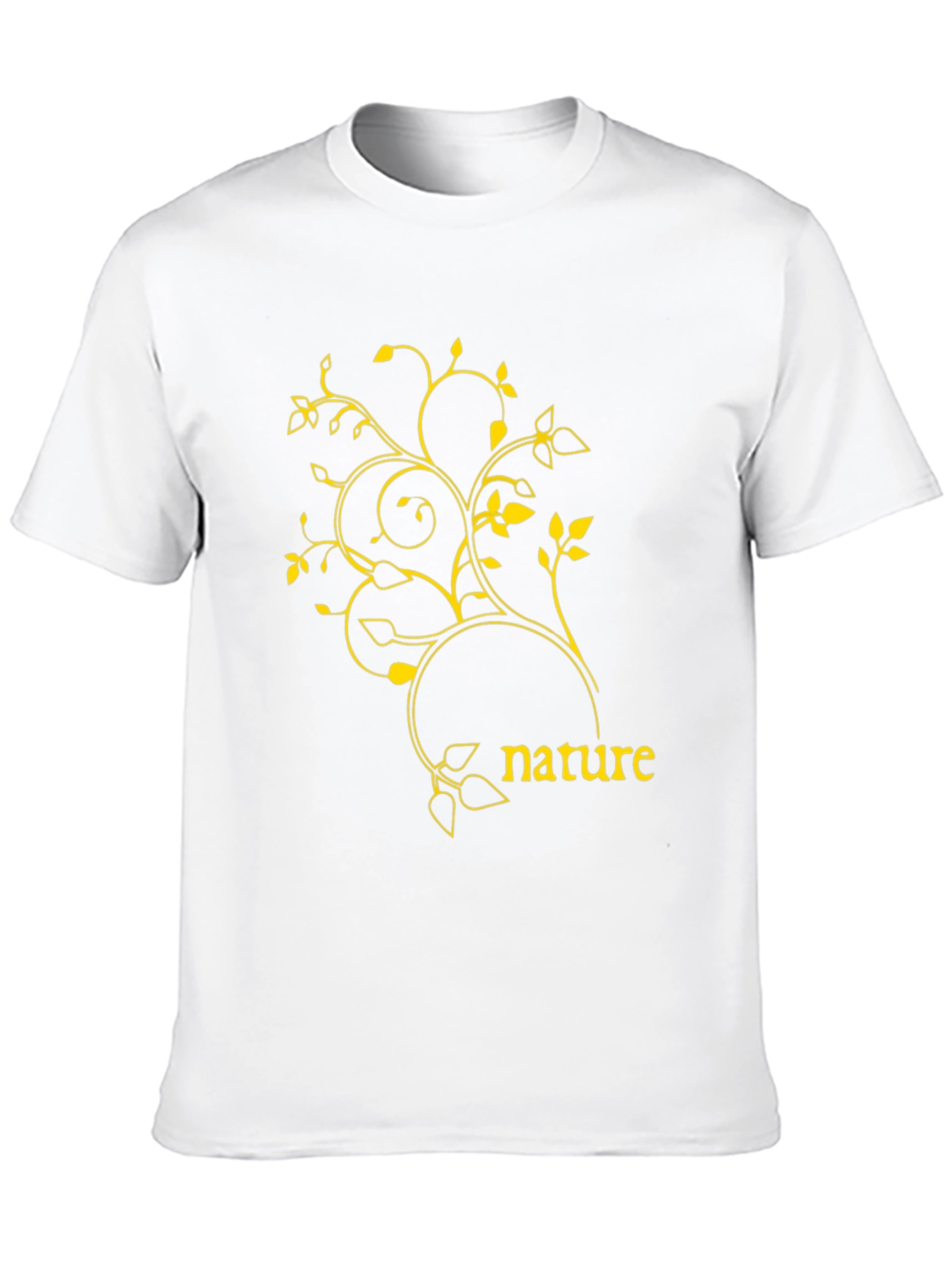 Nature Graphic Tee - Black Casual T-Shirt