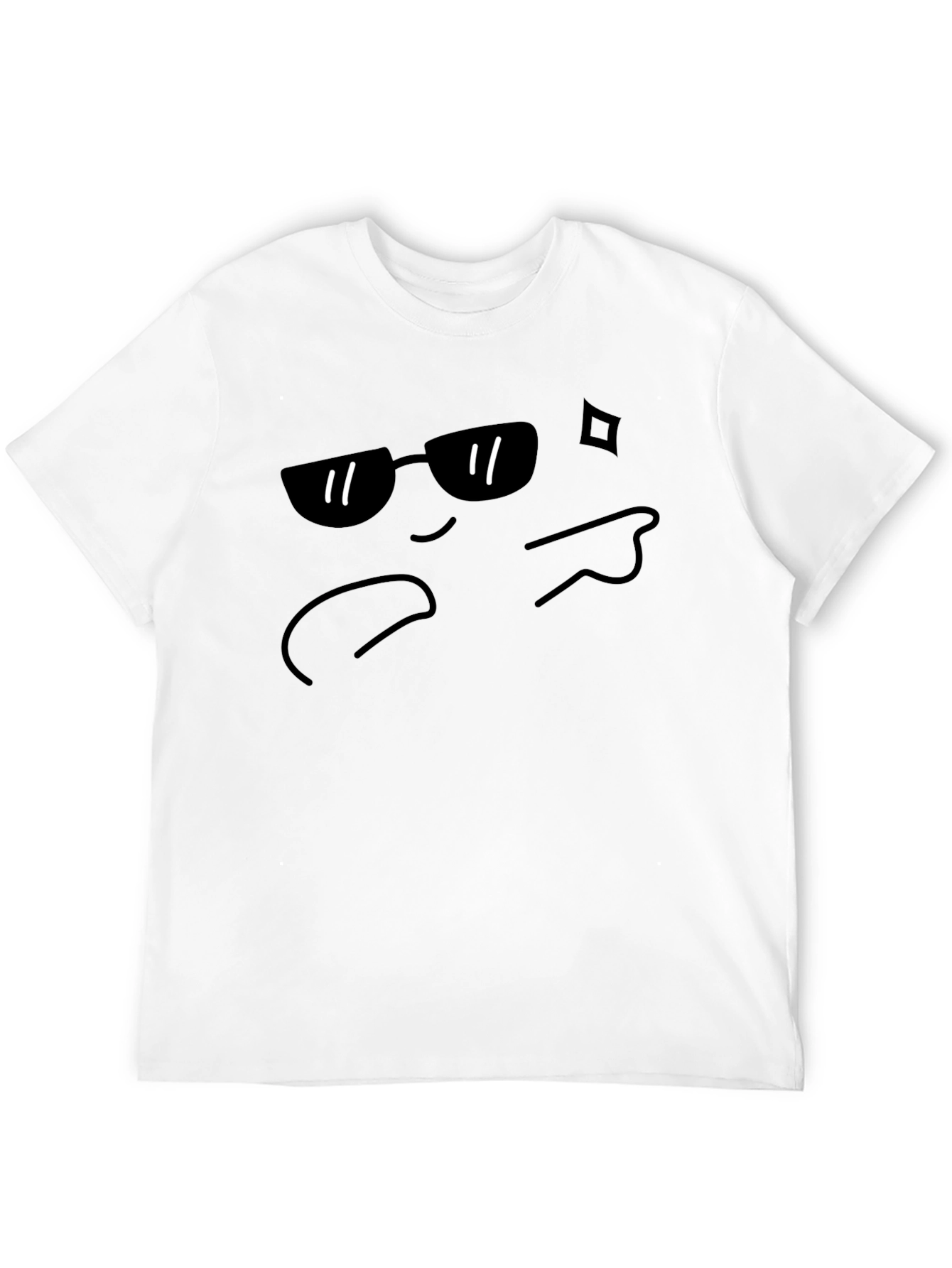 Cool Dude Emoji Black T-Shirt