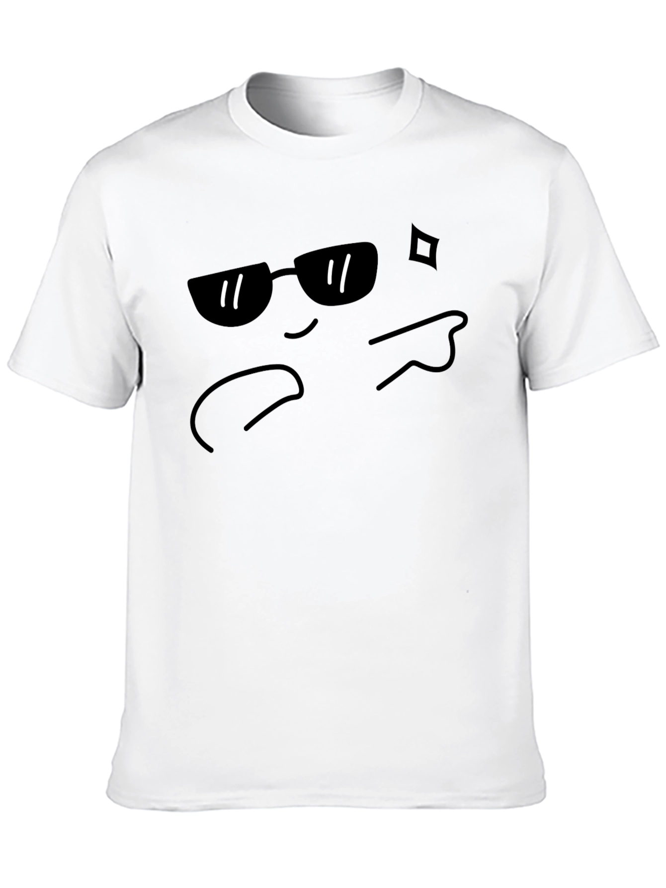 Cool Dude Emoji Black T-Shirt